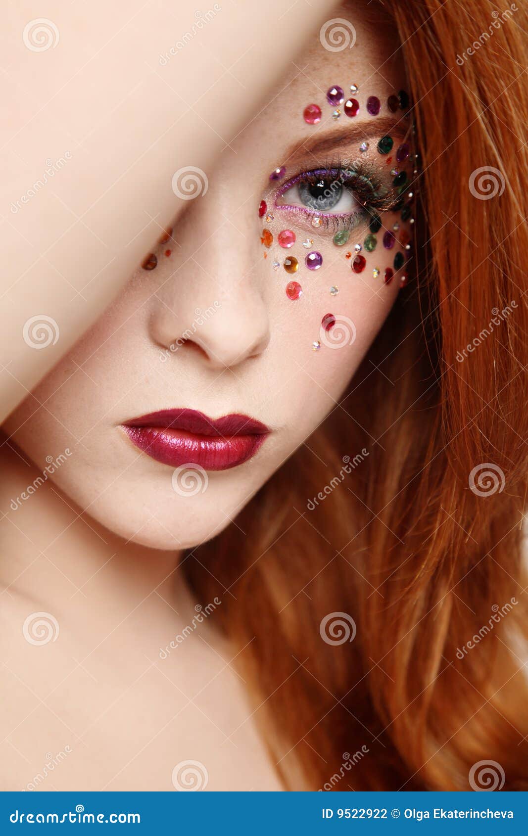 Fancy makeup stock photo. Image of makeup, allure, attractive - 9522922