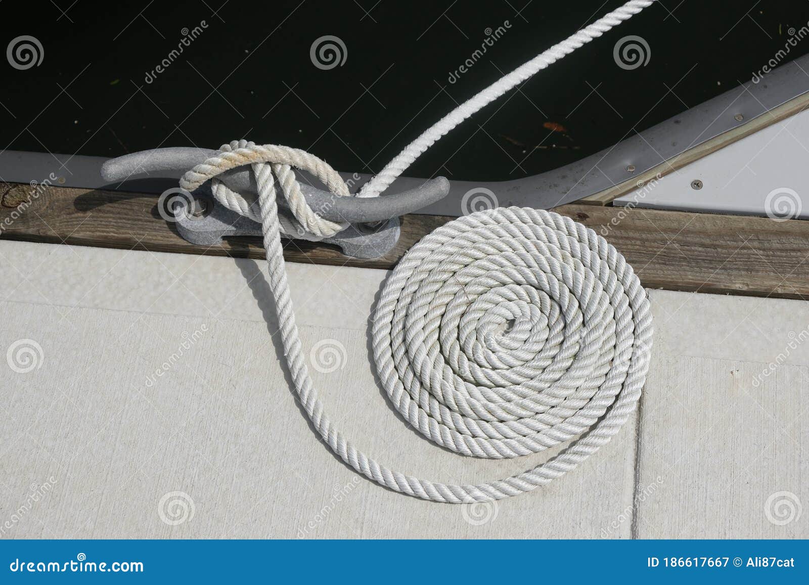 Fancy marine rope stock image. Image of grade, foaming - 186617667