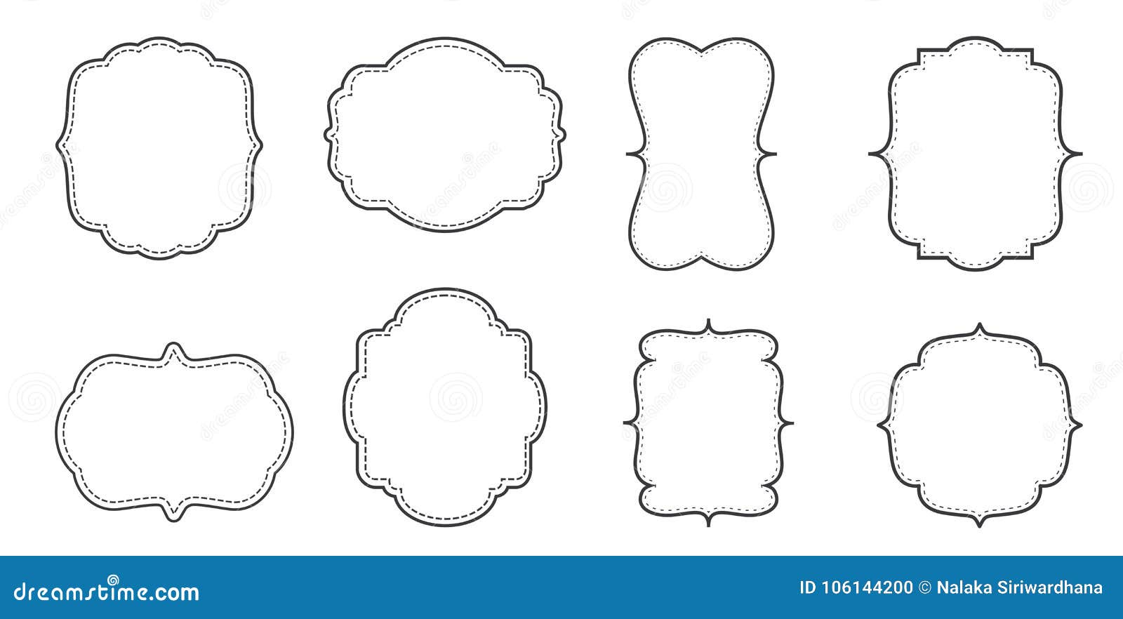 Download Fancy Page Border set. stock vector. Illustration of page ...