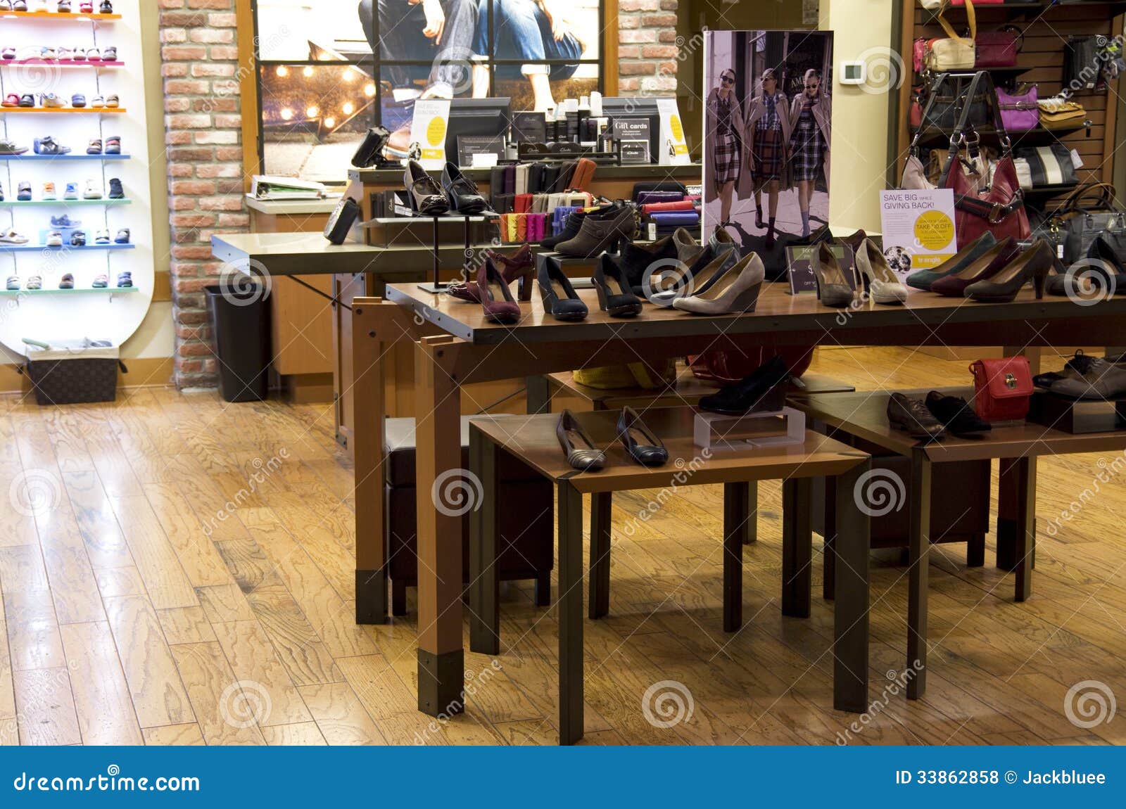 Fancy shoe store editorial stock photo 