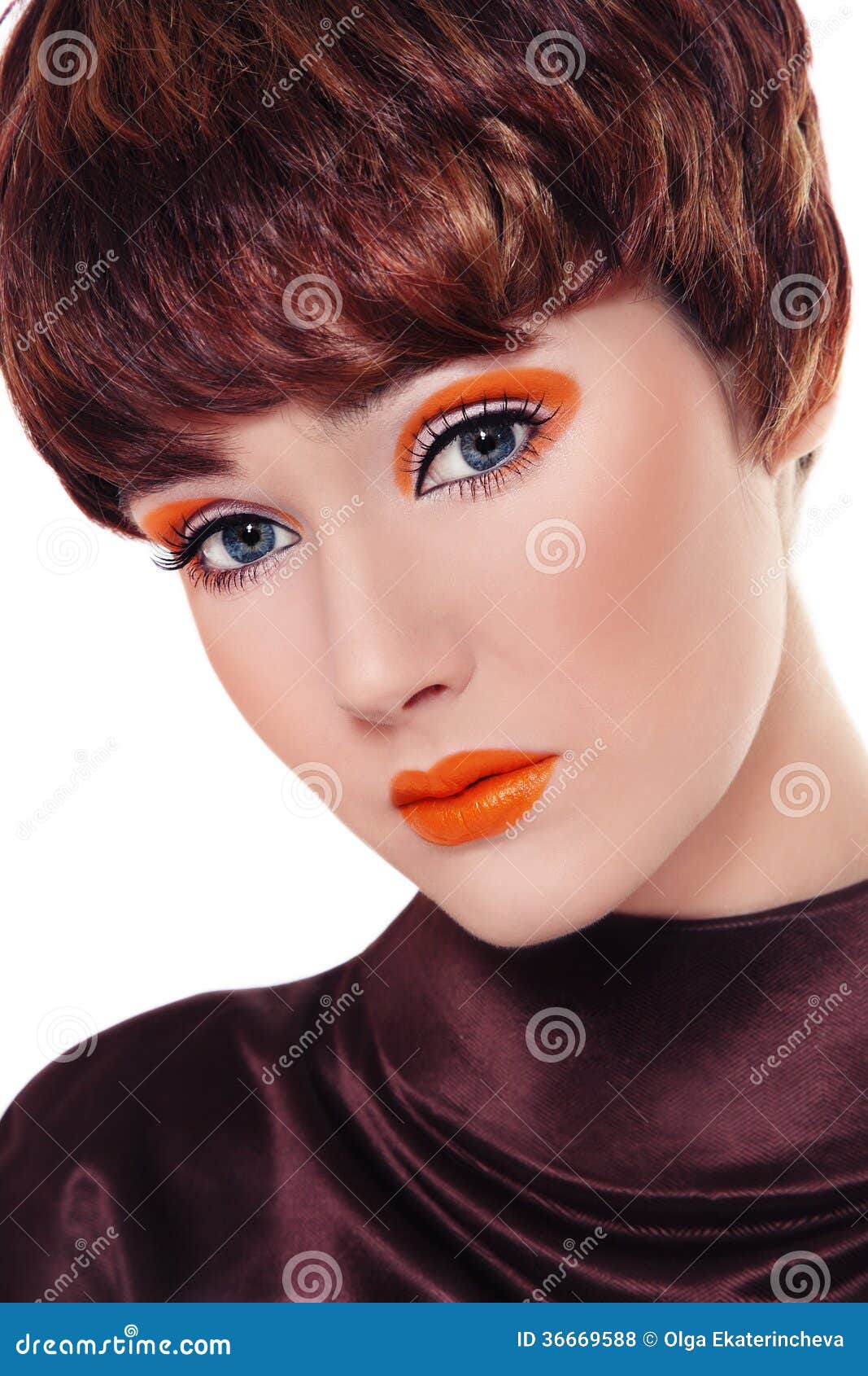 Fancy vintage make-up stock photo. Image of female, hair - 36669588