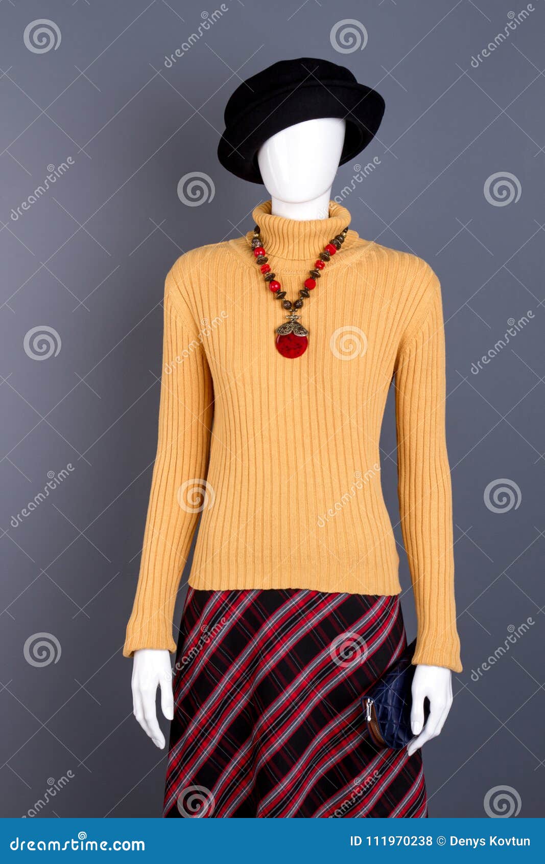 Fancy Womens Wear Mannequin. Stock Photo - Image of dress, checkered ...