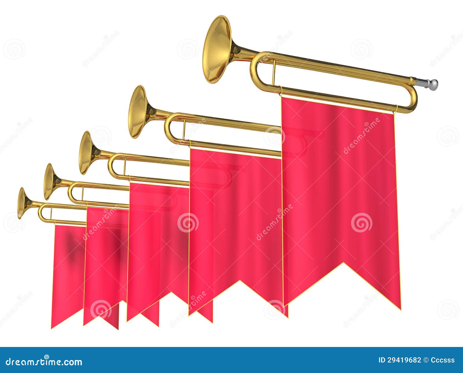 Fanfare stock illustration. Illustration of gold, musical - 29419682