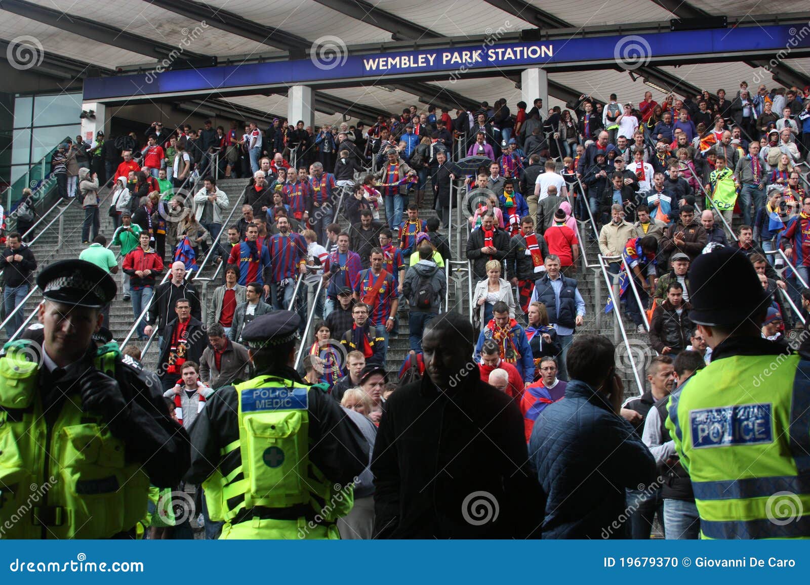 Fans Arriving at the Wembley Stadium in London Editorial Image Image