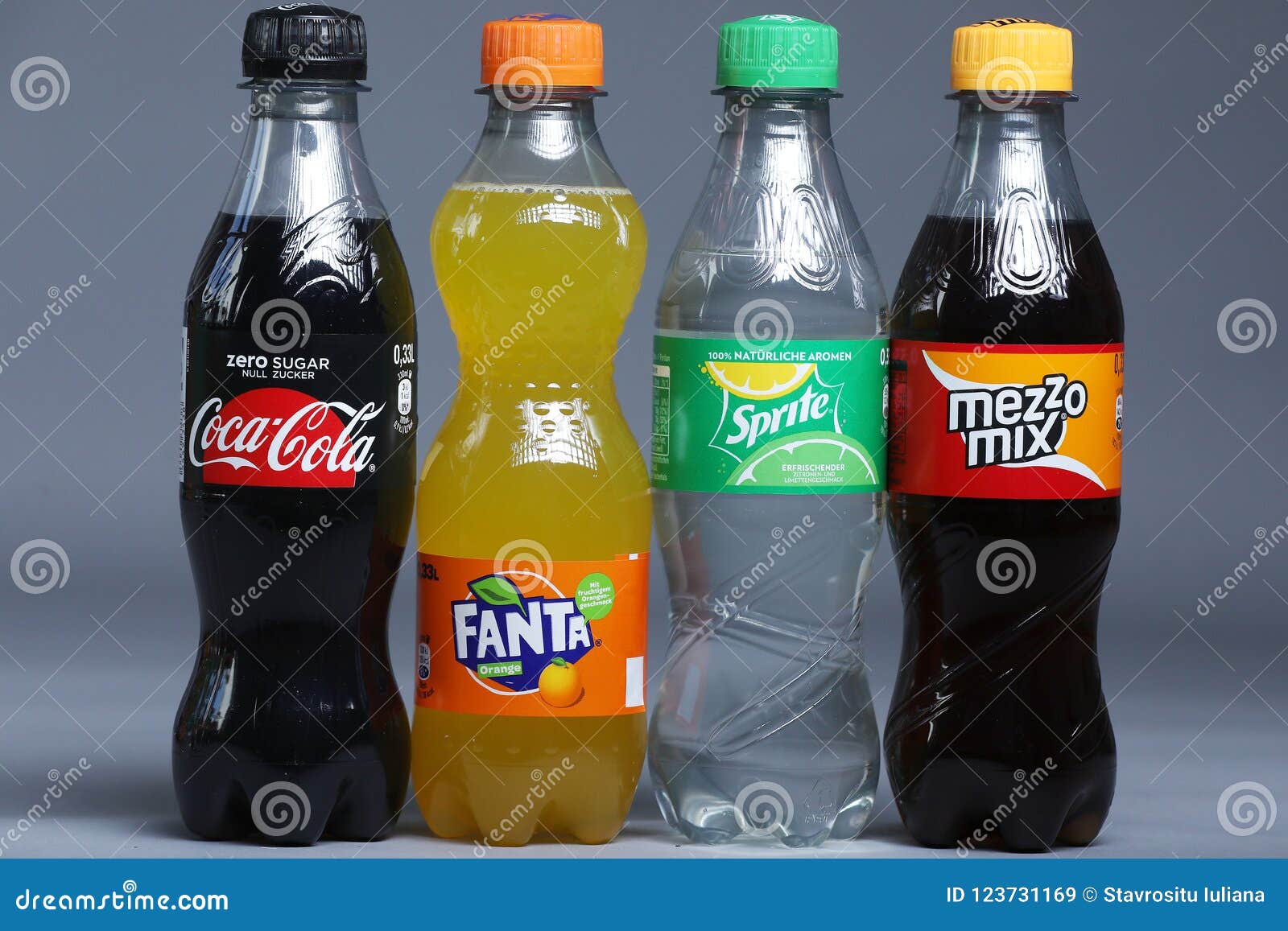 Mix Editorial of Fanta, drinking, drinks: Bottles Stock Cola, Drinks Sprite Image - Image of 123731169 and Mezzo