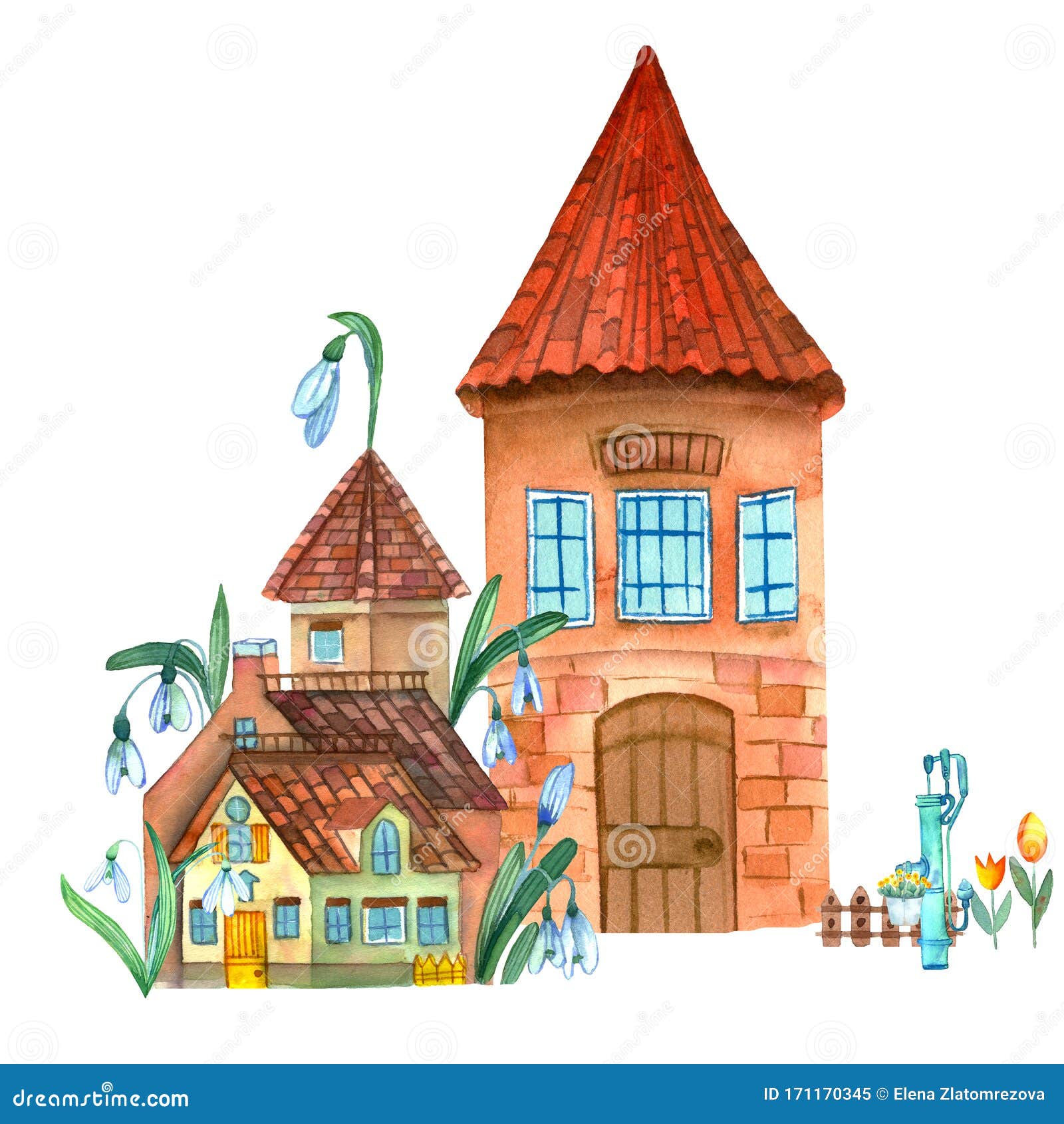 Fantastic Cartoon Fairytale House Illustration Stock Illustration - Illustration of group, colorful: 171170345 Fantastic Cartoon Fairytale House Illustration Stock Illustration - Illustration of group, colorful: 171170345