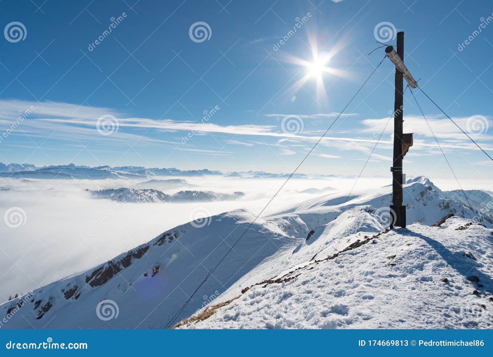 snowshoe tour on the hochgrat in the allgau