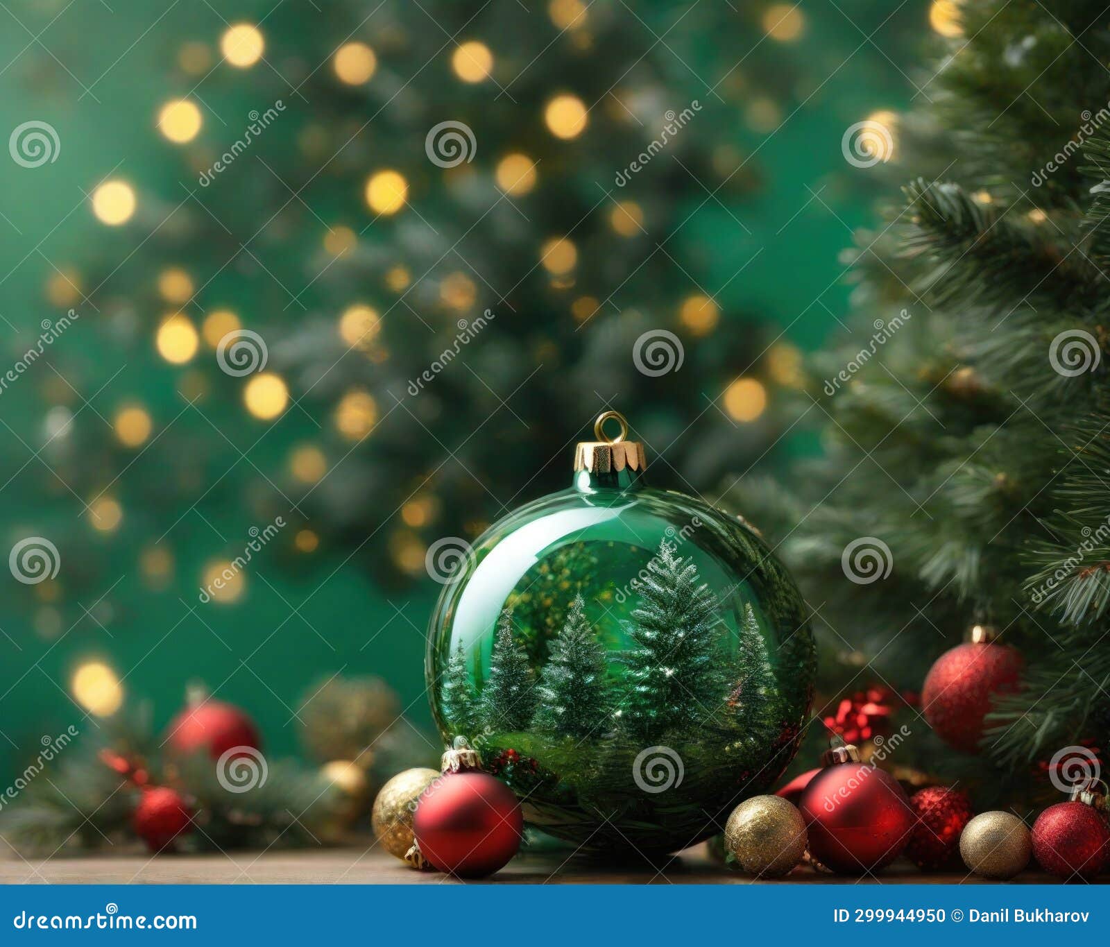 Fantasy Balls for the Christmas Tree. Stock Illustration Illustration