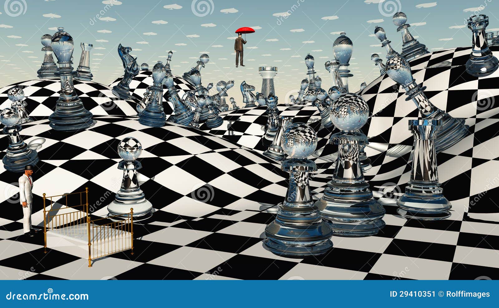 HD wallpaper: Fantasy Chess Art, white and black chess set, Artistic, 3D,  Game