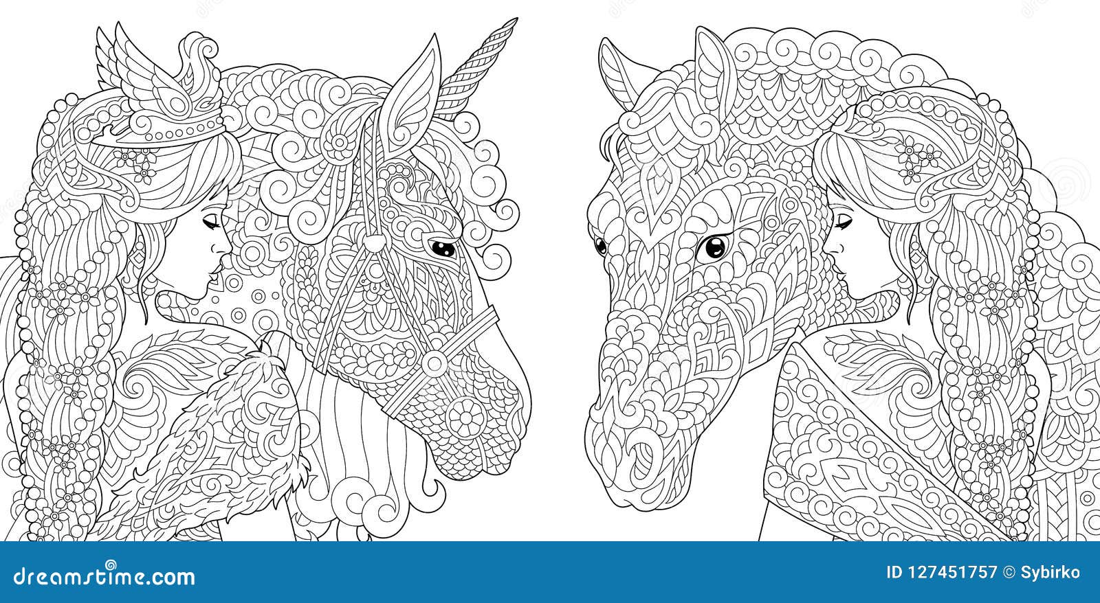 Fairy Unicorn Coloring Pages For Adults