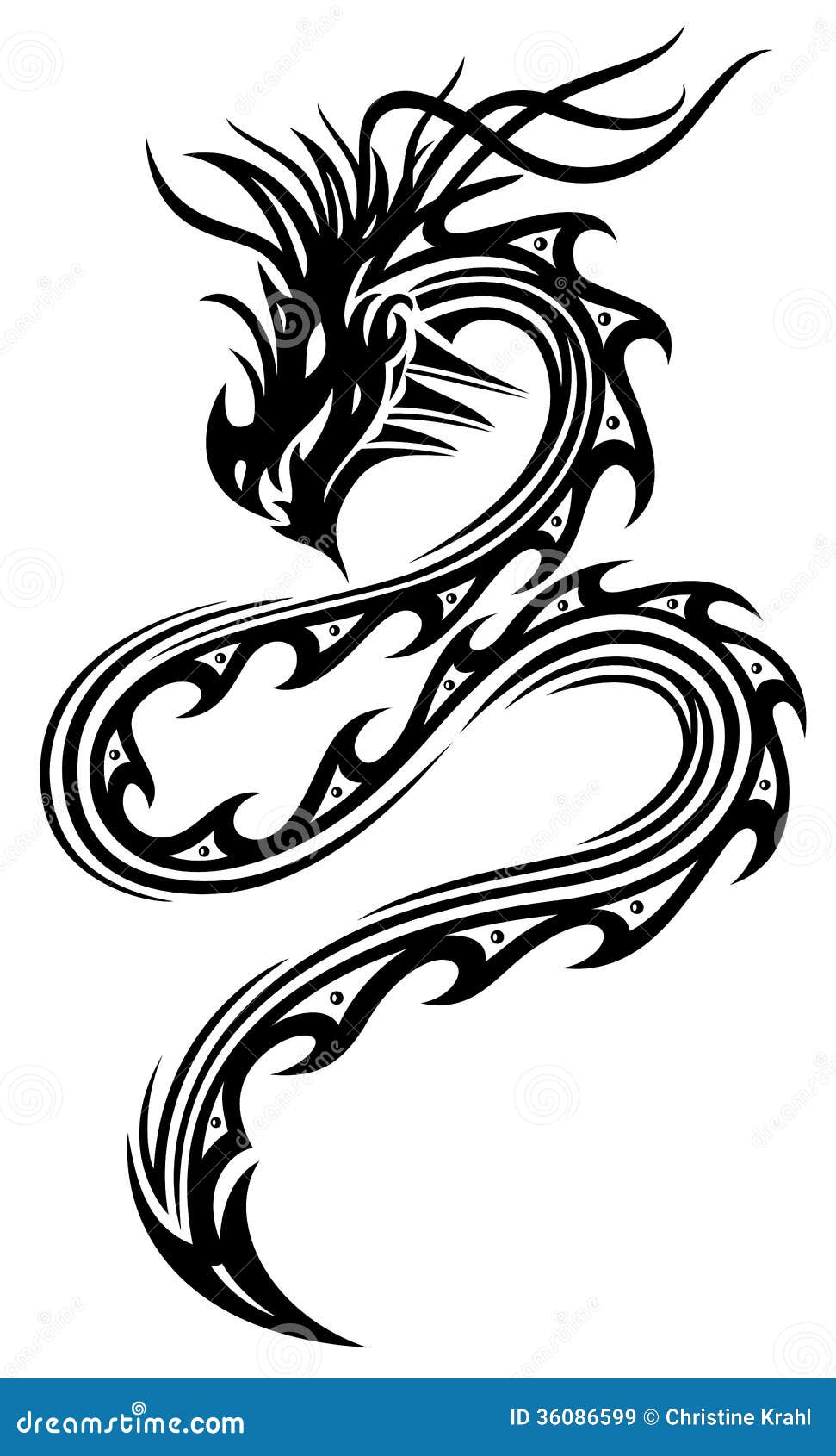 Fantasy dragon stock vector. Illustration of monster - 36086599