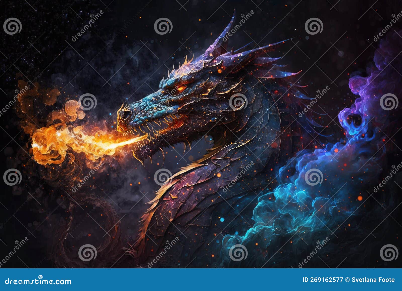 fantasy dragon  . ai generated 