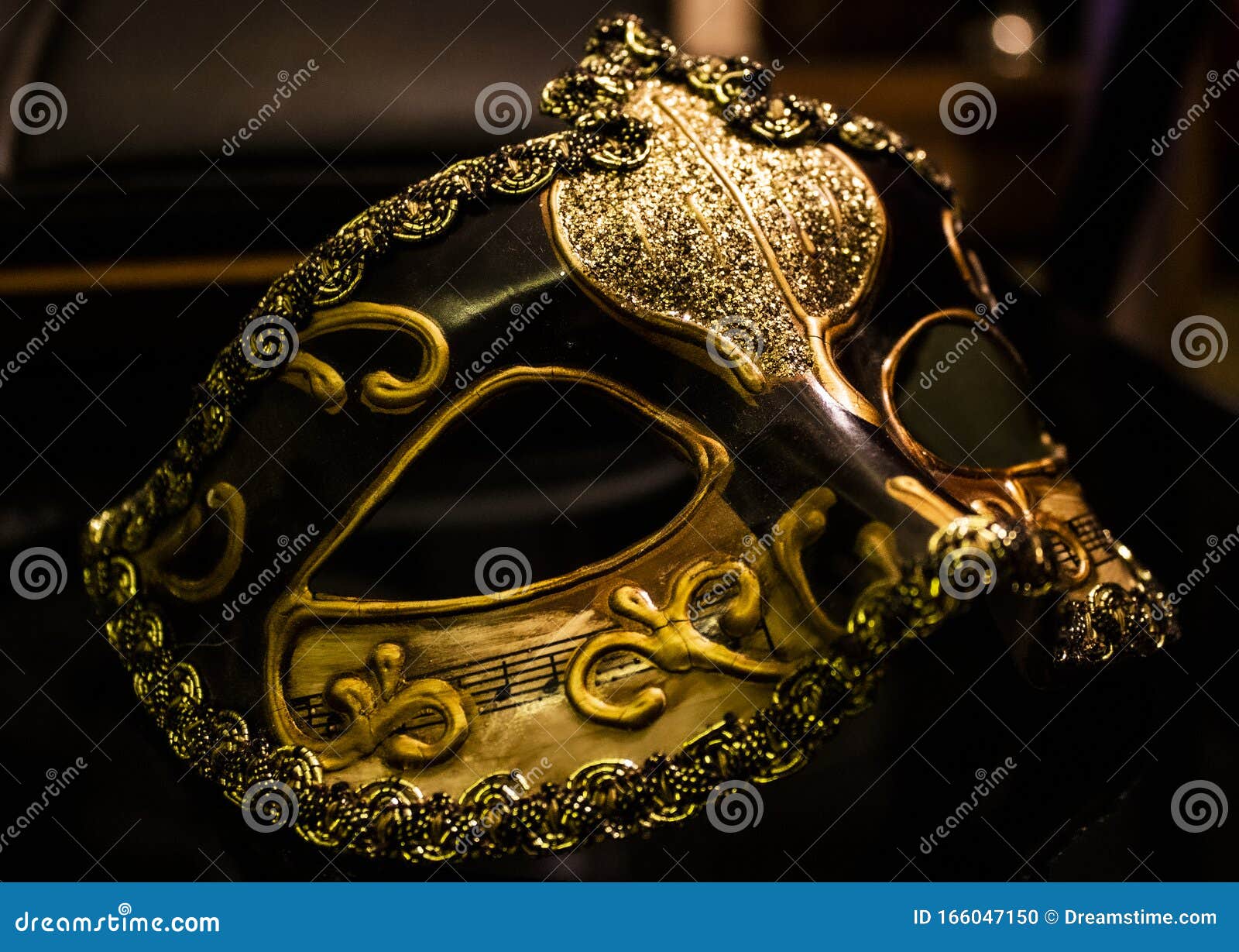 Fantasy Mask Gold Party Photo - Image of accessory, female: 166047150