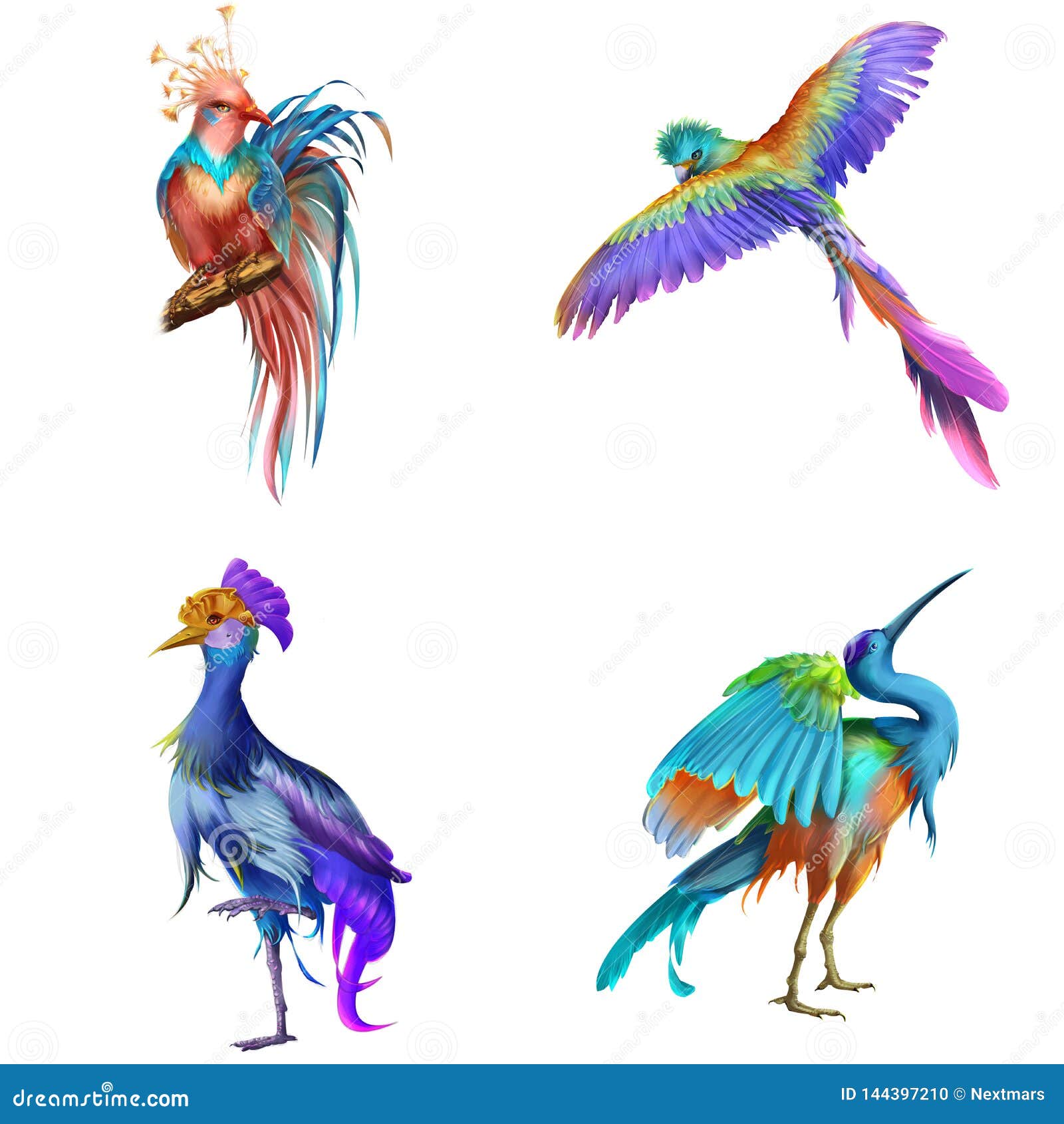 Fantasy and Realistic Bird. Animal Character Design. Concept Art Stock  Illustration - Illustration of magic, black: 144397210