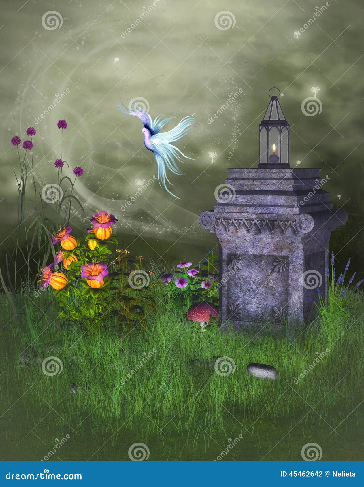 magical trees and birds magical trees and birds