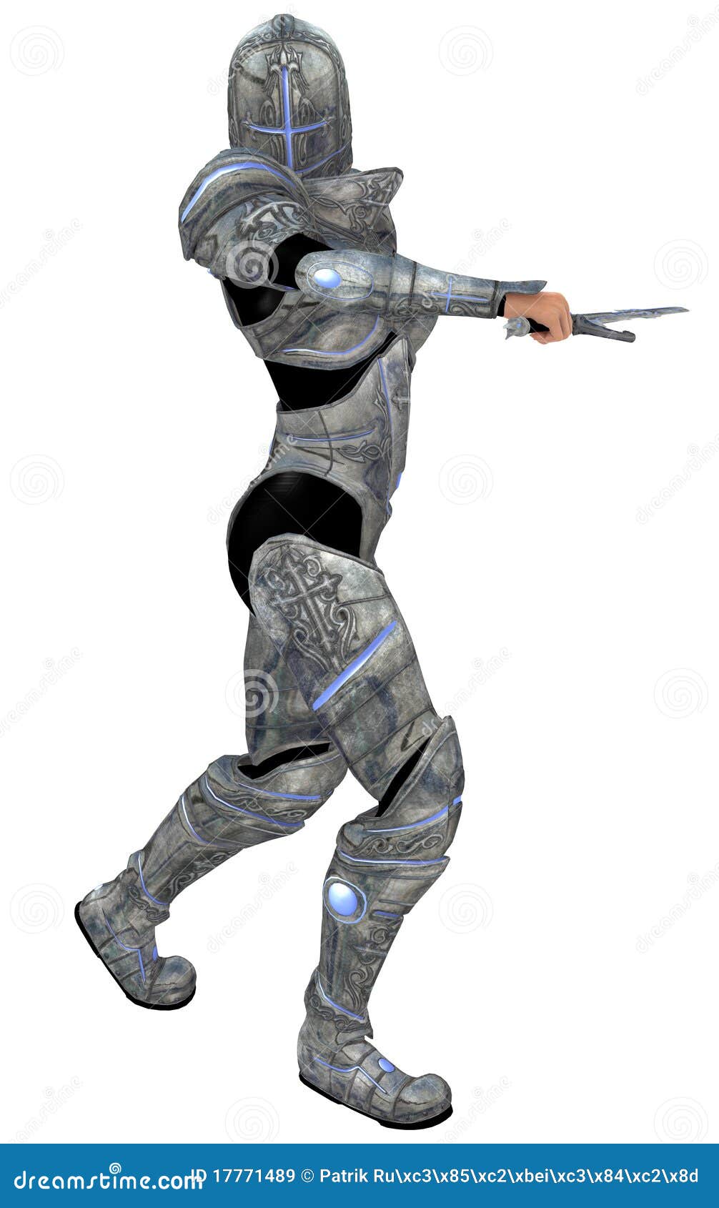 Fantasy woman knight stock illustration. Illustration of warrior - 17771489
