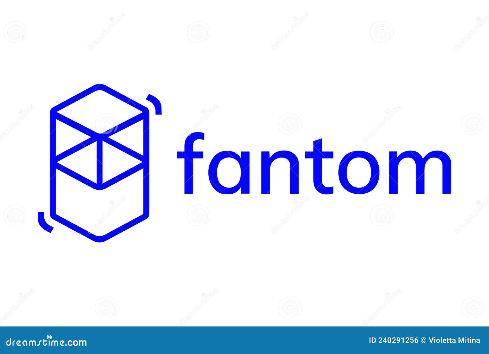 Fantom. Crypto Currency Logo on a White Background Stock Vector -  Illustration of currency, business: 240291256