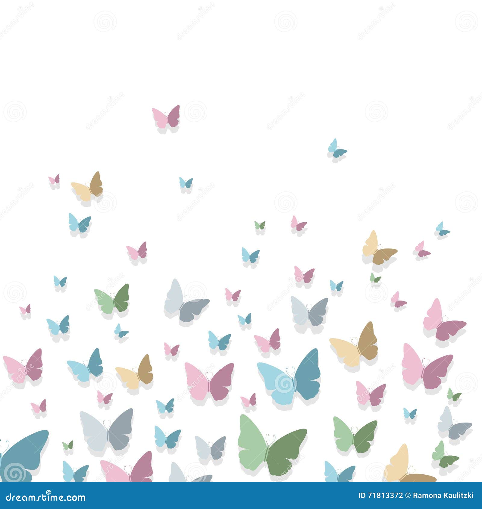 Farbiges Papier Schmetterlinge Stock Abbildung   Illustration von ...