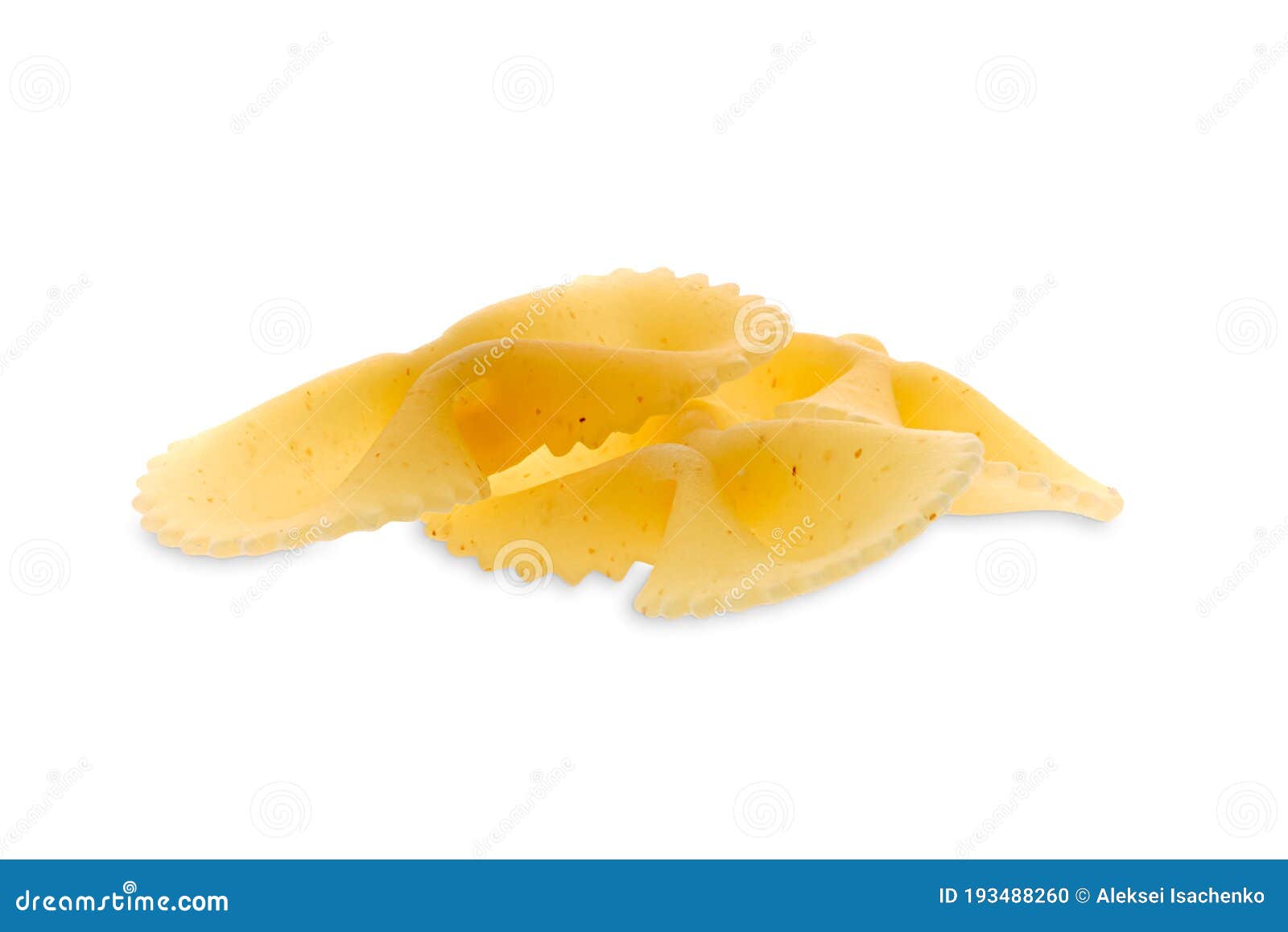 Farfalle Bow Tie Pasta Isolated on White Stock Photo Image of food