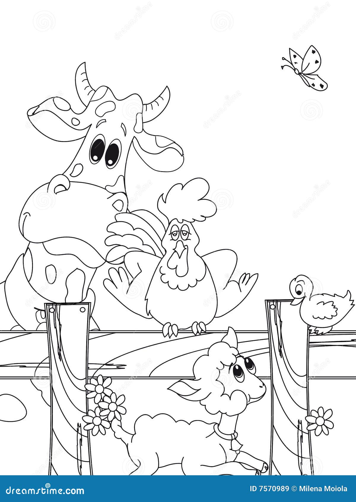 royalty free stock images farm animal cartoon image