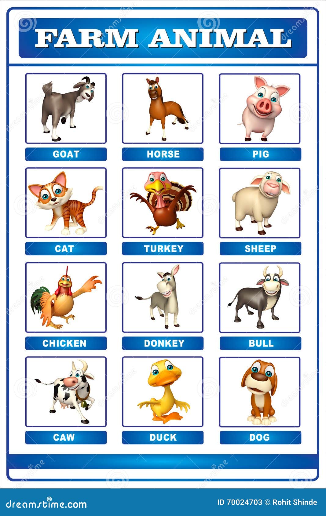 Farm animal chart stock illustration. Illustration of nature - 70024703 Farm animal chart stock illustration. Illustration of nature - 70024703
