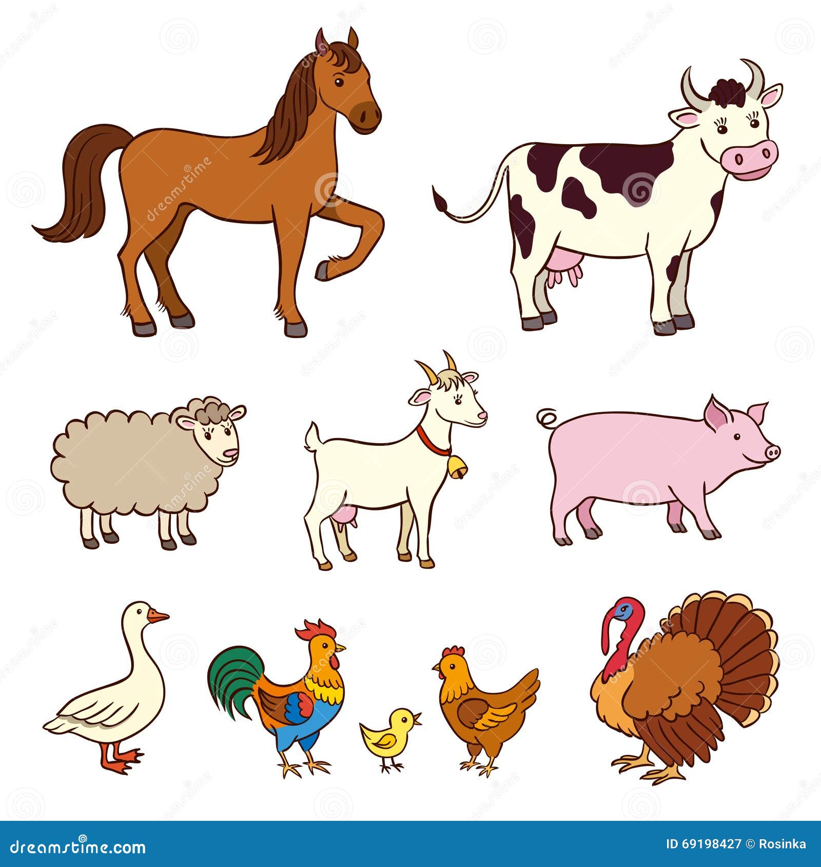 free clipart cartoon farm animals - photo #37