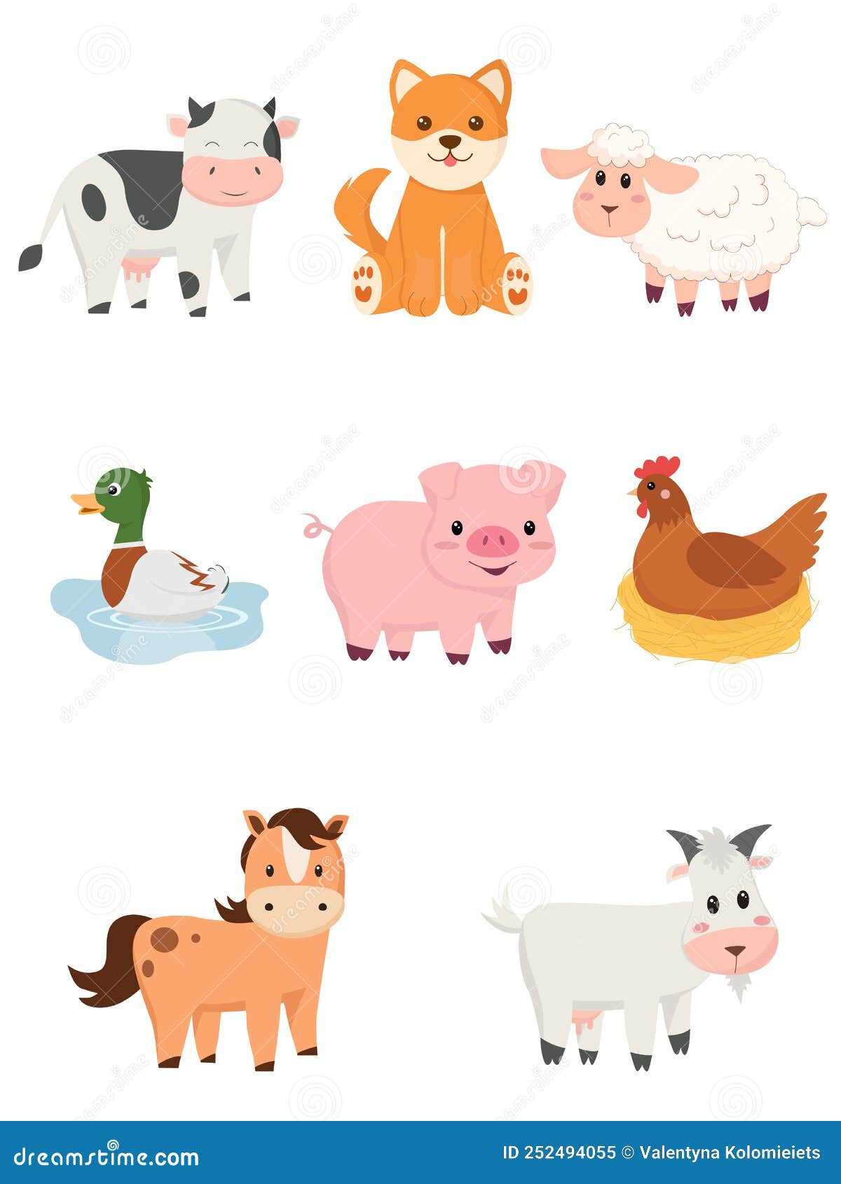 Animales granja Vectors & Illustrations for Free Download