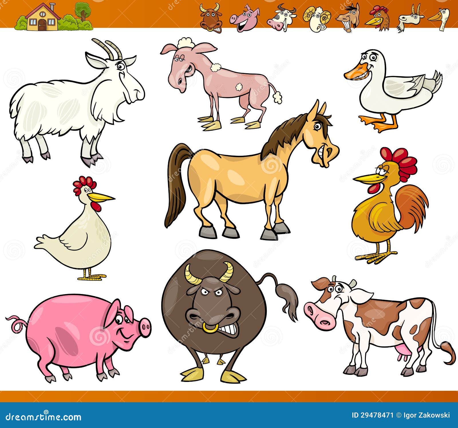 clipart farm animals cartoon - photo #42