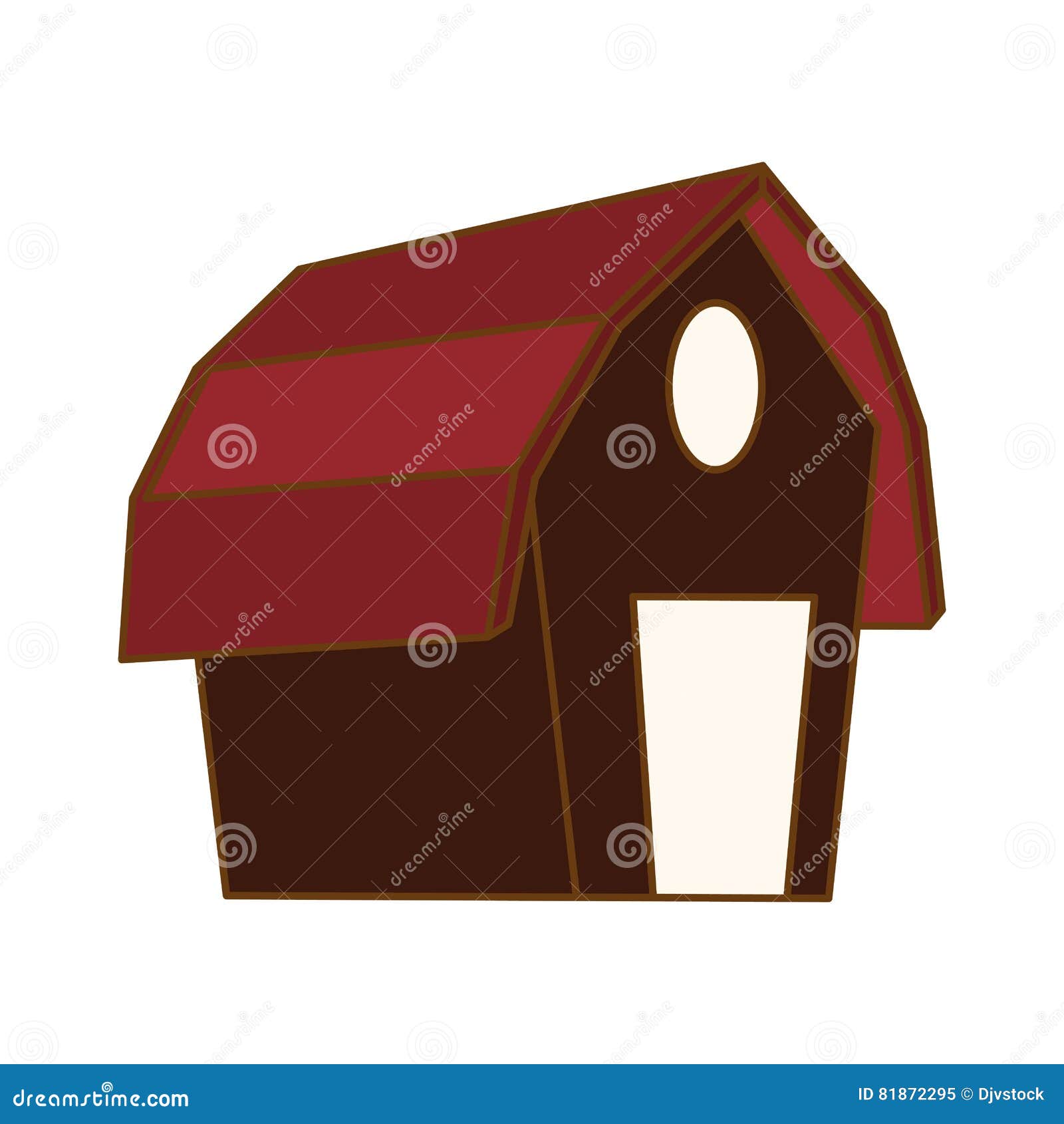 Farm barn icon stock vector. Illustration of building - 81872295