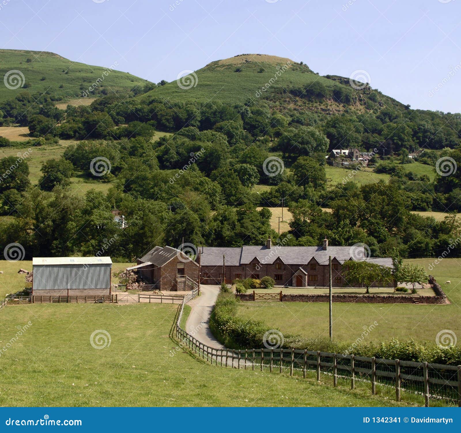 Farm Black Mountains Wales Uk Stock Image Image of black, britain