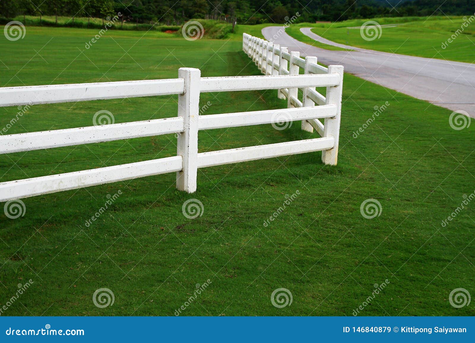 Farm Fence With Fiery Stormy Sunset Clouds In African Landscape Royalty