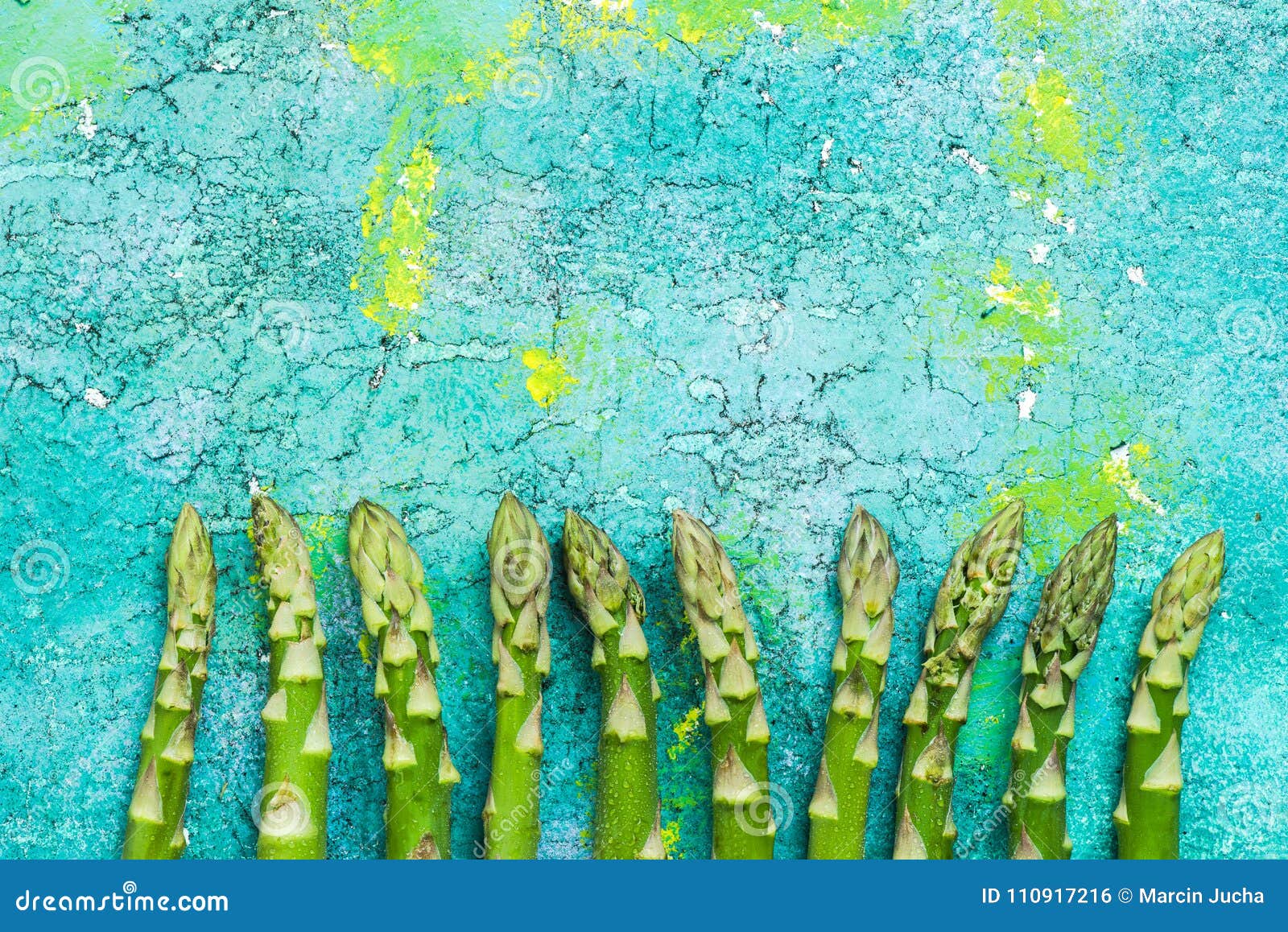 Farm Fresh Asparagus On Vibrant Background Stock Photo Image of bunch