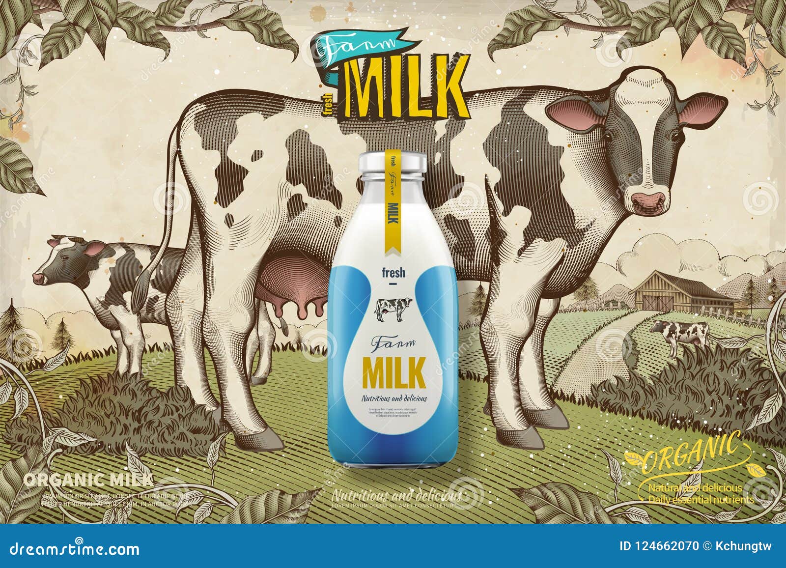 Fresh milk farm Milk