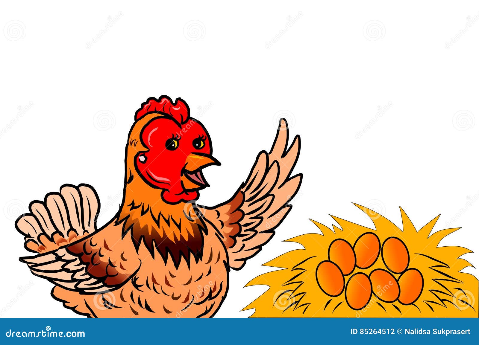 Farm Fresh Organic Brown Eggs Stock Vector Illustration of animal, eggs 85264512