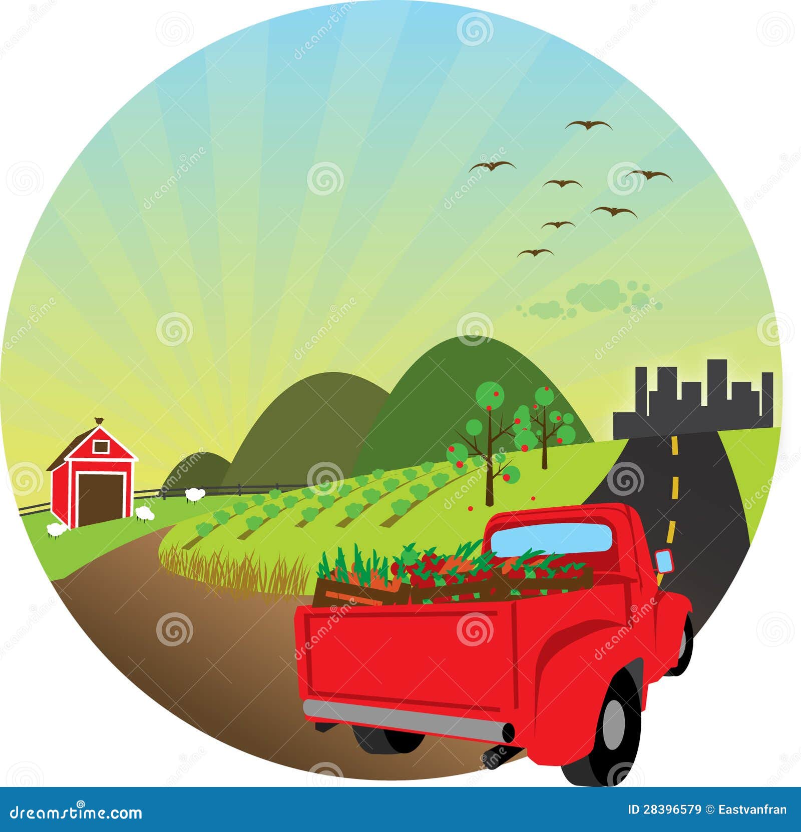 Farm Fresh Produce Illustration Stock Vector Illustration of produce