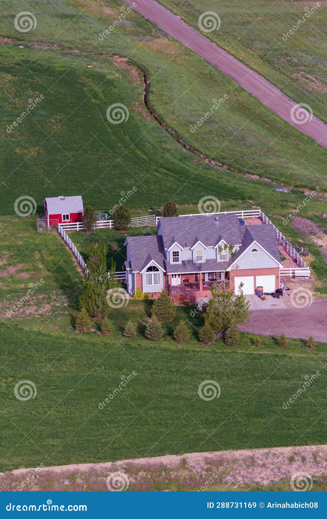 Farm house stock image. Image of america, colorado, field 288731169