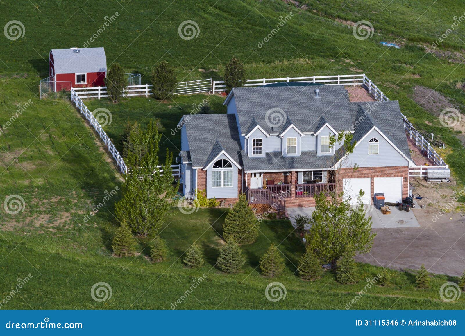 Farm house stock photo. Image of field, rocky, nature 31115346