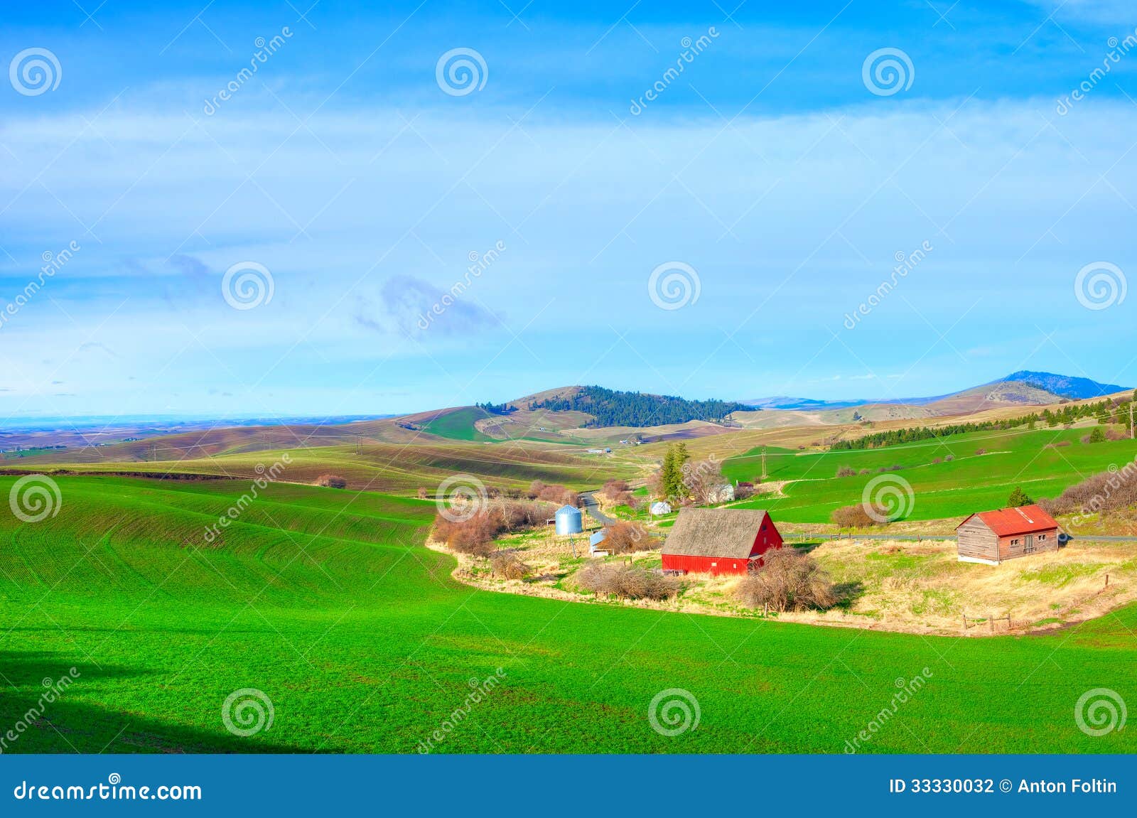 Farm in Idaho stock photo. Image of idaho, field, alfalfa 33330032