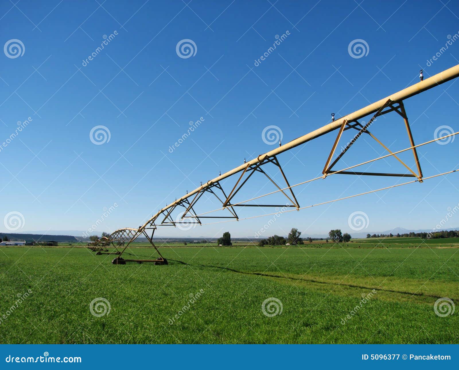 Farm irrigation system stock image. Image of copyspace 5096377