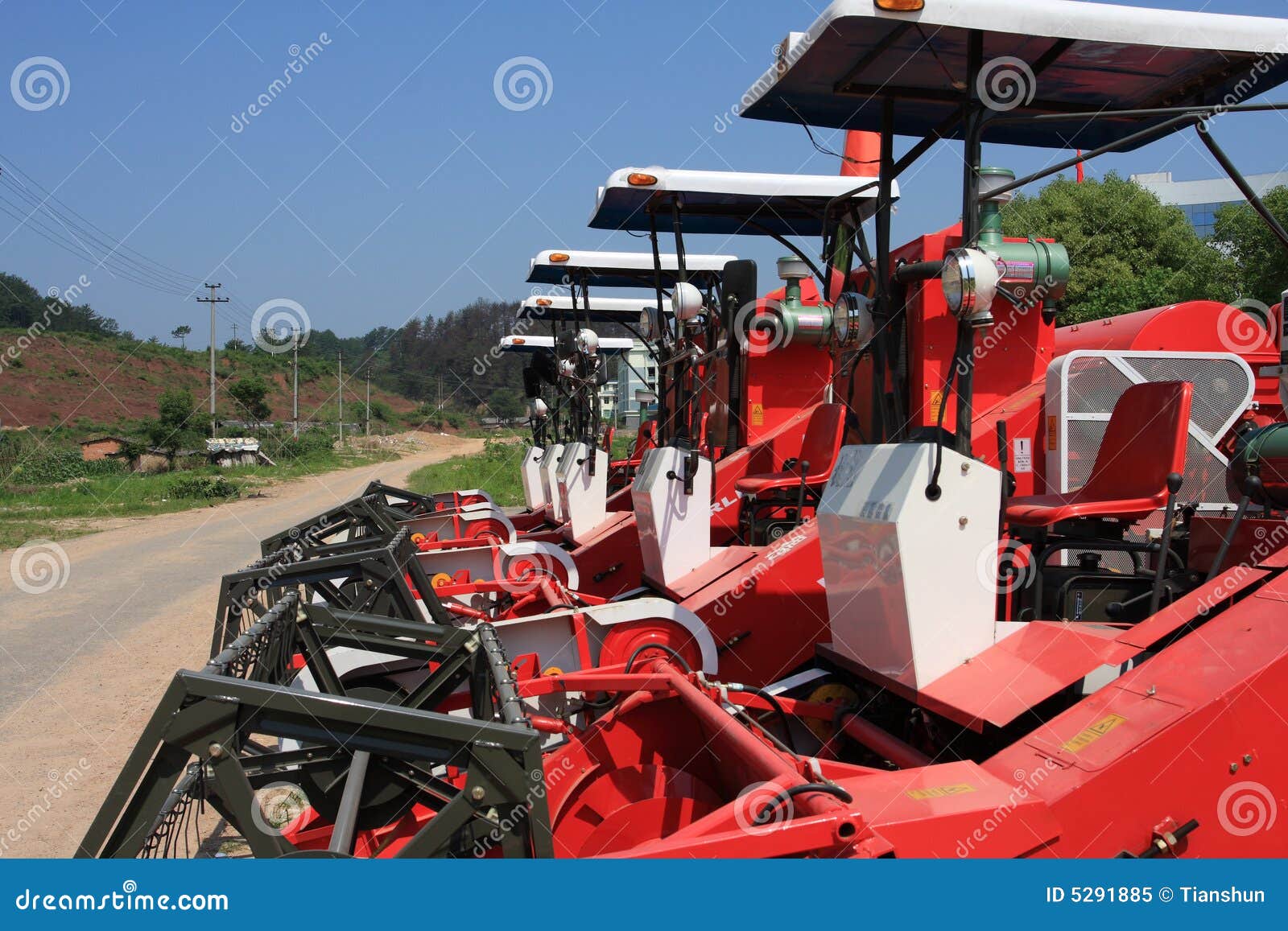 Farm machinery stock image. Image of machine, workgrain 5291885