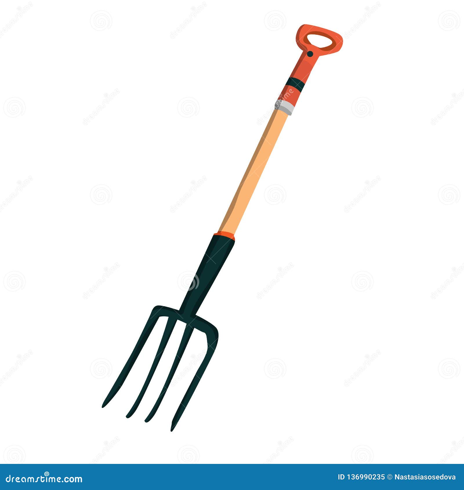 Farm pitchfork tool stock vector. Illustration of farmer 136990235
