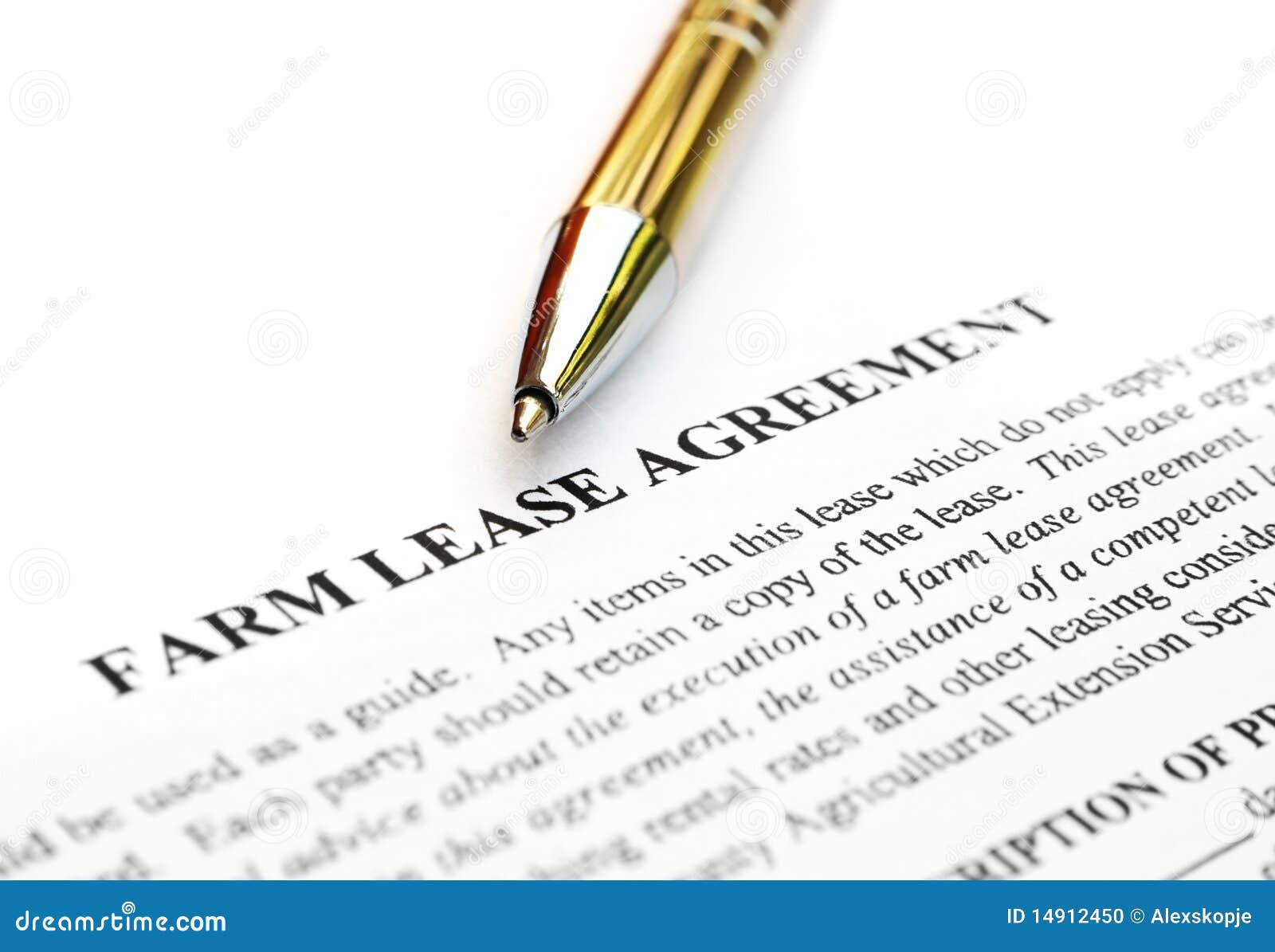 Farm and ranch contract stock photo. Image of real, rental 14912450