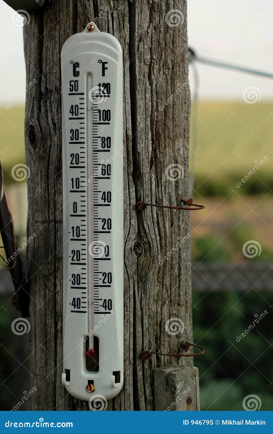 Farm Thermometer stock image. Image of farm, post, degree - 946795