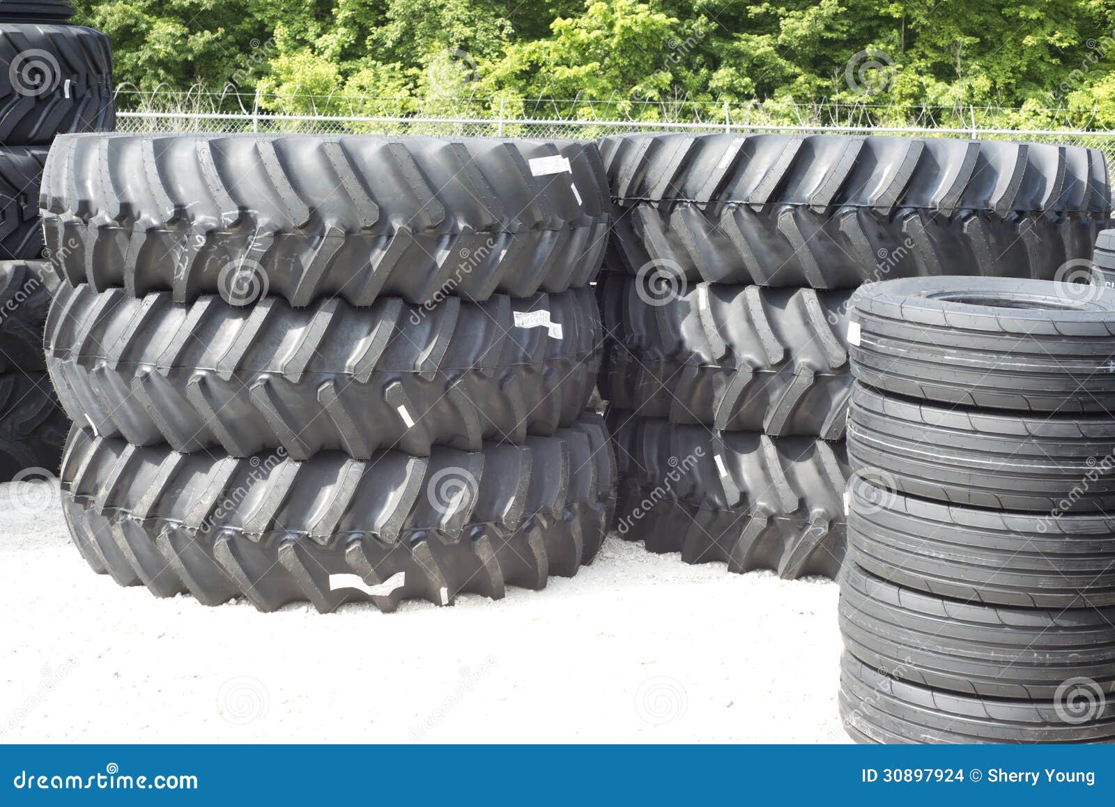 Farm Tractor Tires stock photo. Image of spare, maintenance 30897924