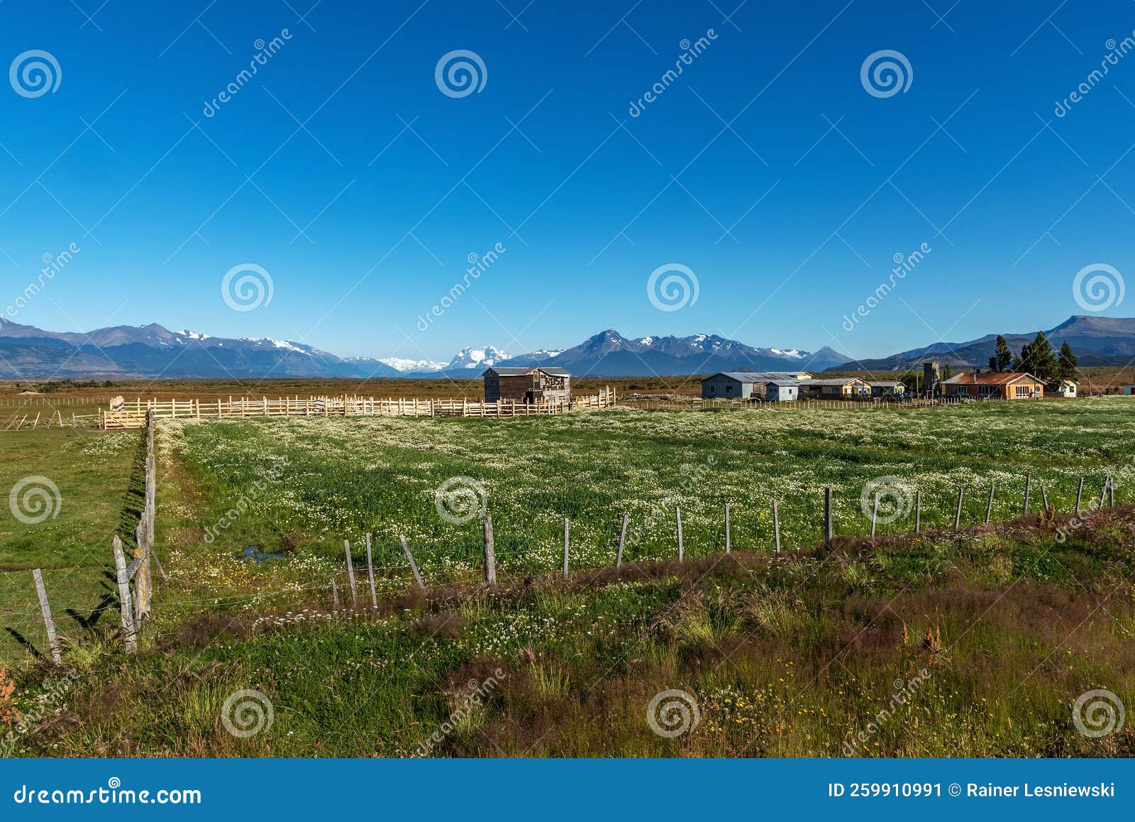 farm on the ultima esperanza fjord, puerto natales, chile