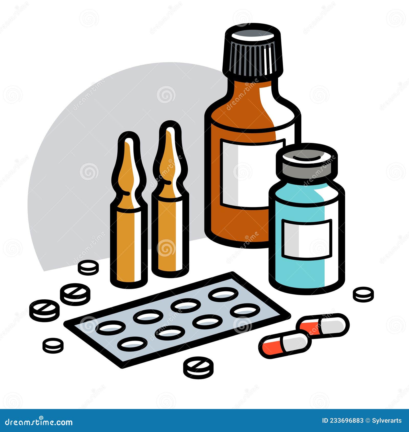 Imagens vetoriais Medicamentos