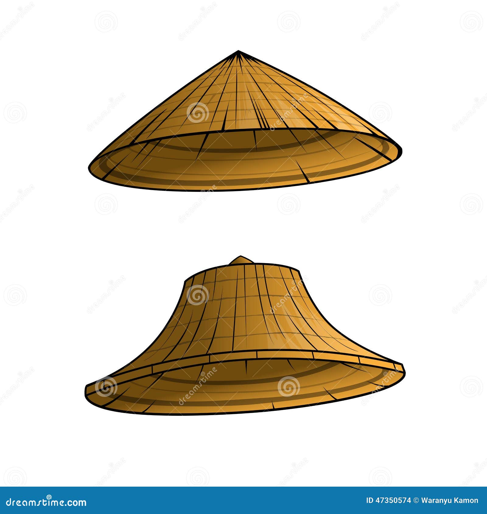 Farmer hat stock vector. Illustration of brown, vector - 47350574