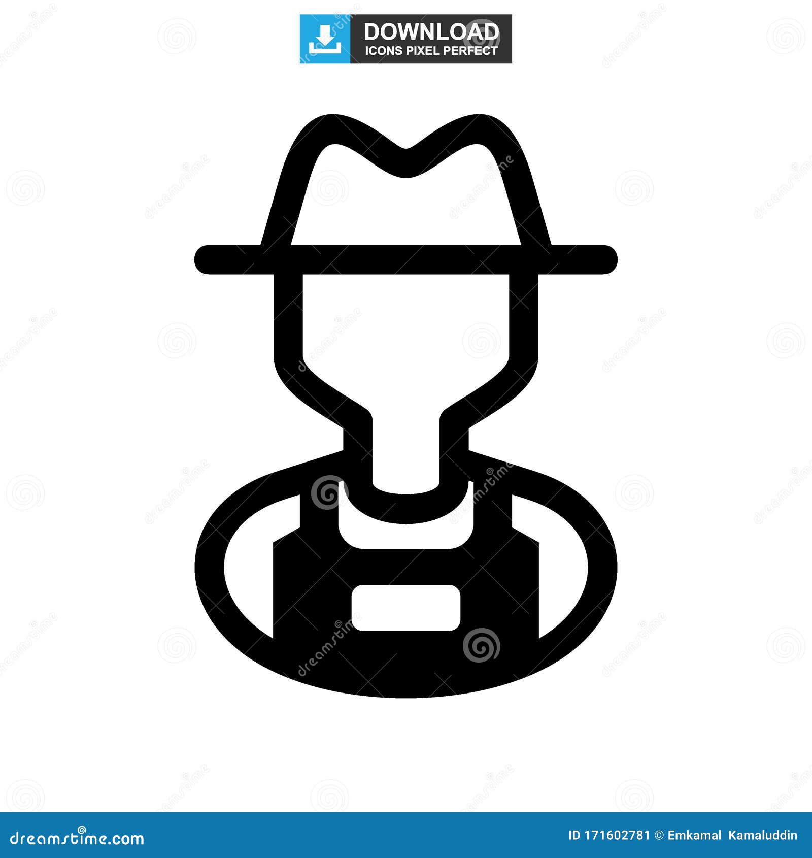 Farmer Icon or Logo Isolated Sign Symbol Vector Illustration Stock ...