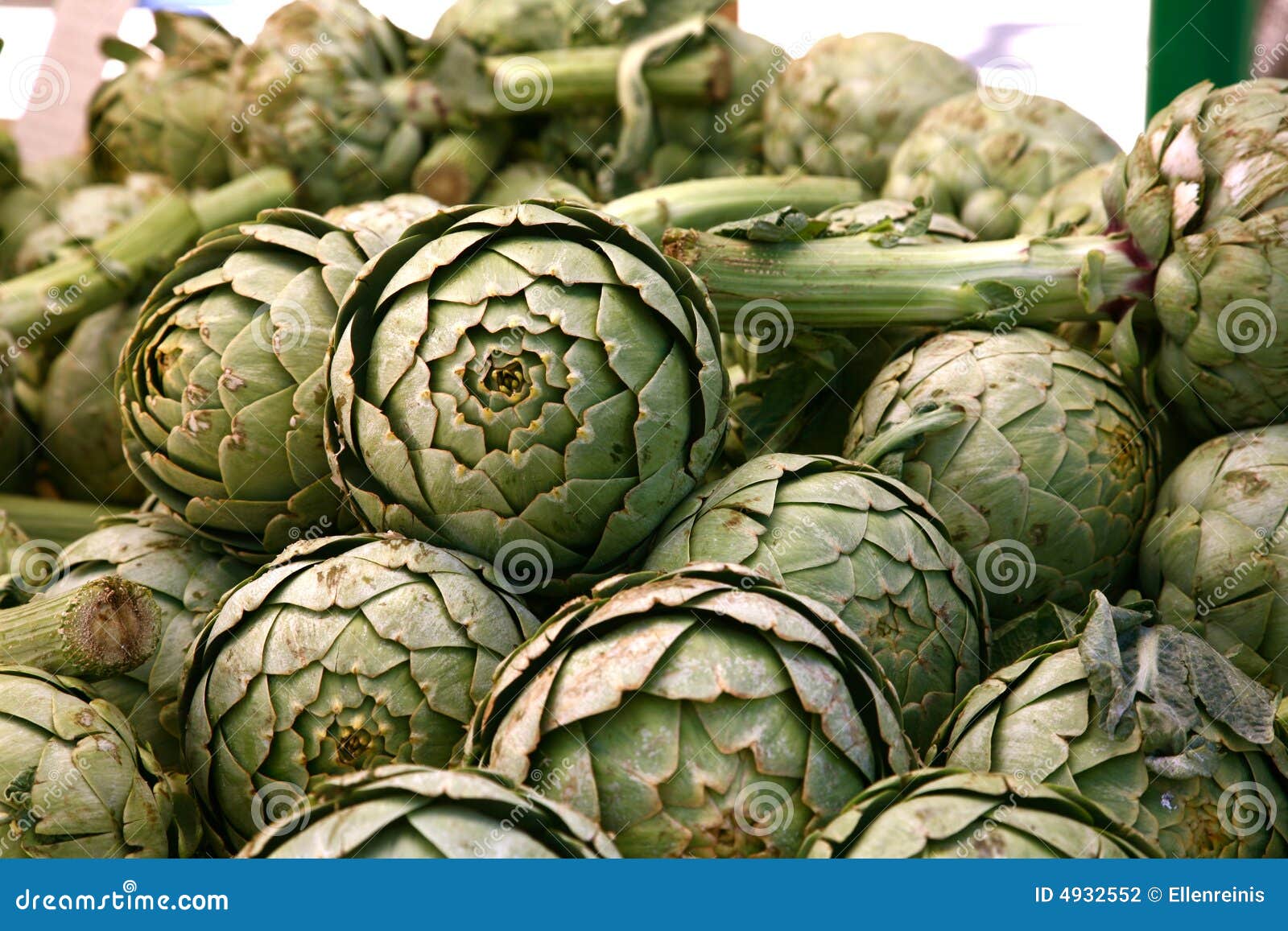 Farmer s Market Artichokes stock photo. Image of farm 4932552