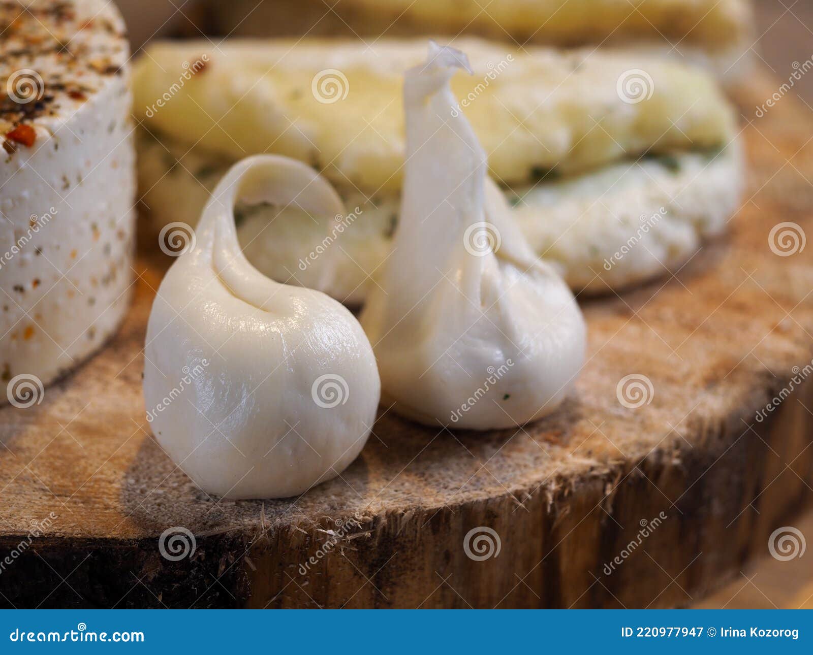 Farmer`s Natural Cheese Made from Goats Milk Stock Image Image of